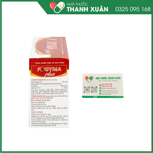 FOGYMA plus hỗ trợ giảm thiếu máu do thiếu sắt